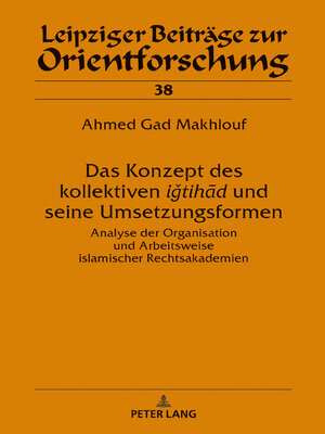 cover image of Das Konzept des kollektiven   iǧtihd›› und seine Umsetzungsformen